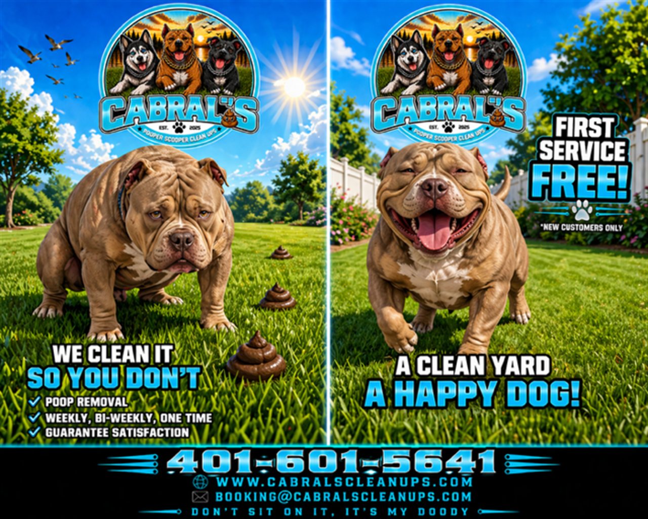 Cabral's Pooper Scooper Clean Ups first service free promo